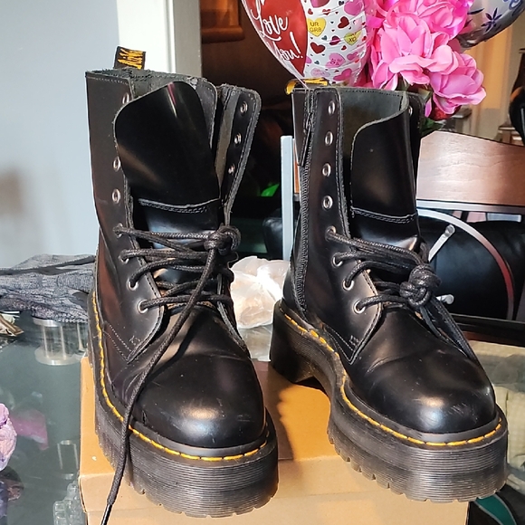 Dr Martens Black Leather Boots